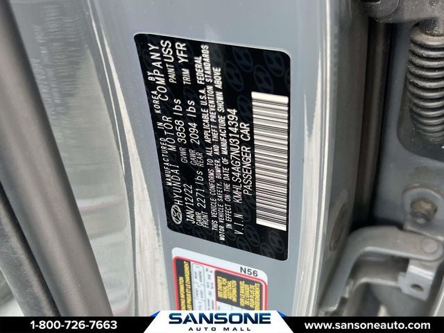 2022 Hyundai Elantra SEL